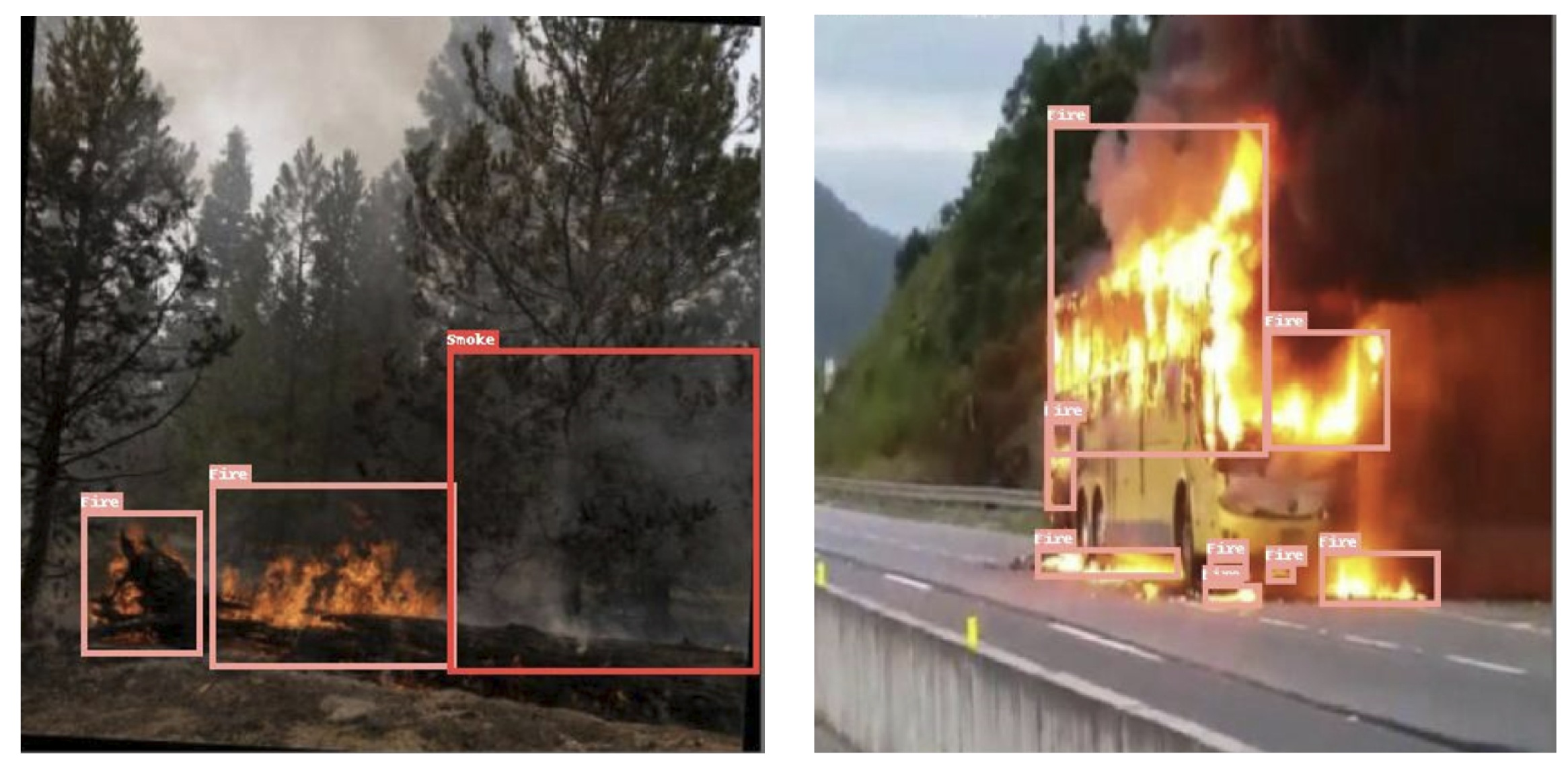 Smoke and fire detection project